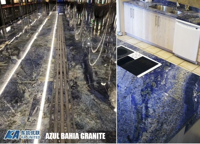 Azul Bahia Blue Granite Tiles and Countertops Wholesales KA UNITED Azul Bahia Blue Granite Tiles and Countertops Wholesales KA UNITED