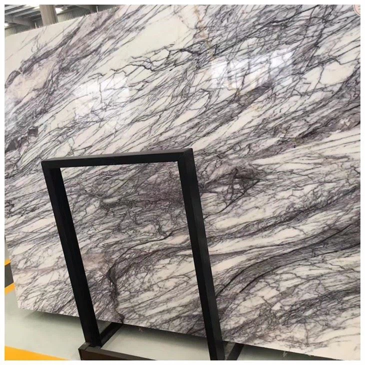 lilac white marble