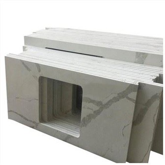 Calacatta 석영 베니티 탑