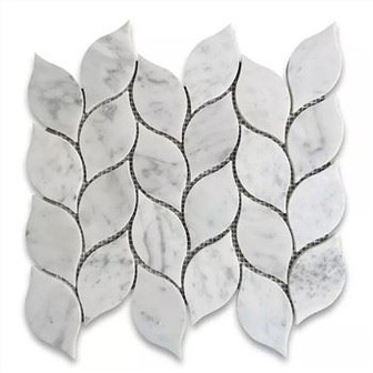 대리석 잎 모자이크 타일