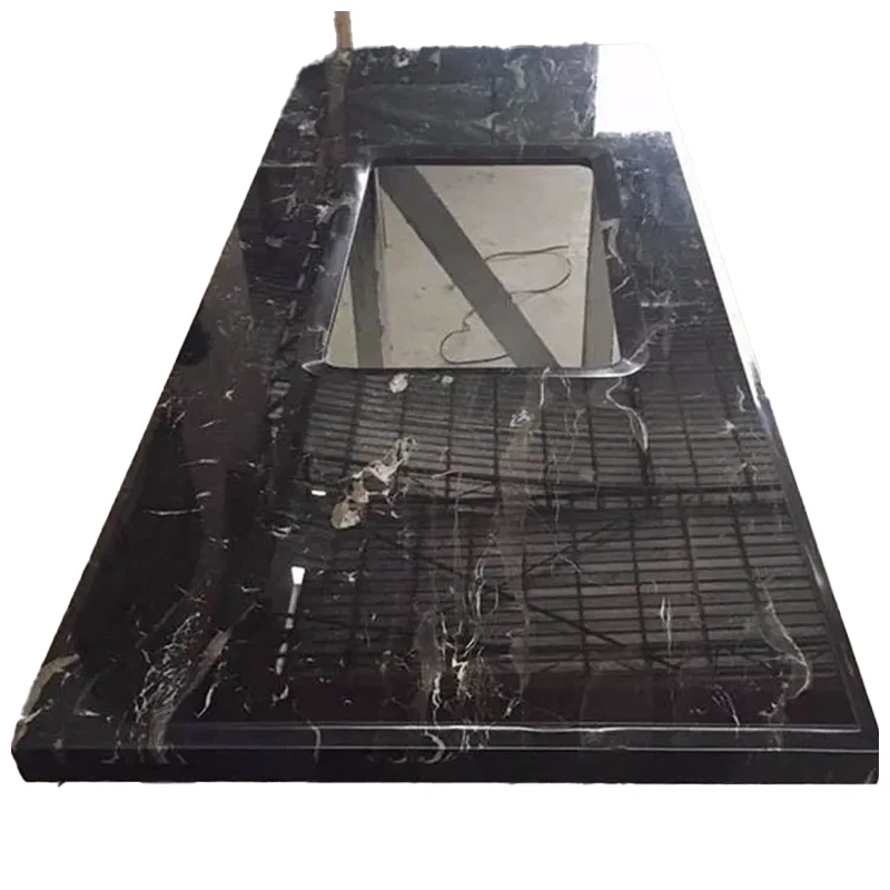 Black Marble Bathroom Countertops