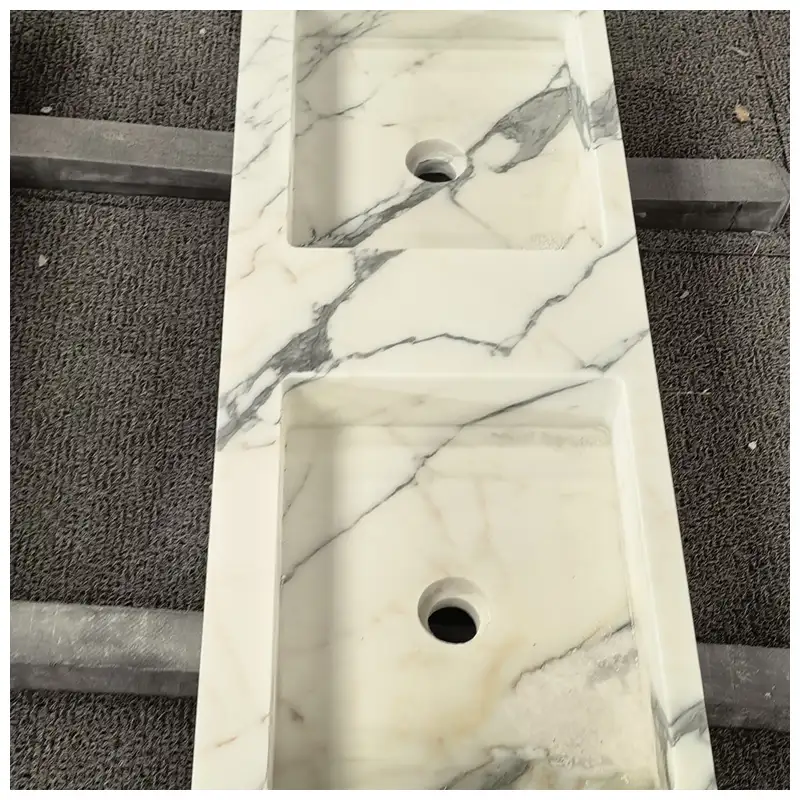 Arabescato White Marble Integrated Basins best