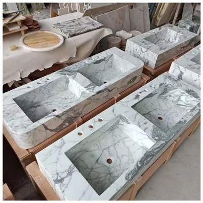 Calacatta 통합 대리석 분지